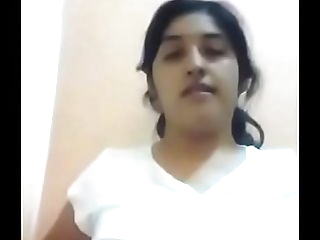Indian Girl Demonstrating Boobs and Hairy Puss -(DESISIP.COM)